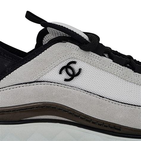 chanel calfskin & mixed fibers white & navy blue|caviar leather vs calfskin.